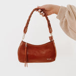 Braided Vegan Leather Crossbody