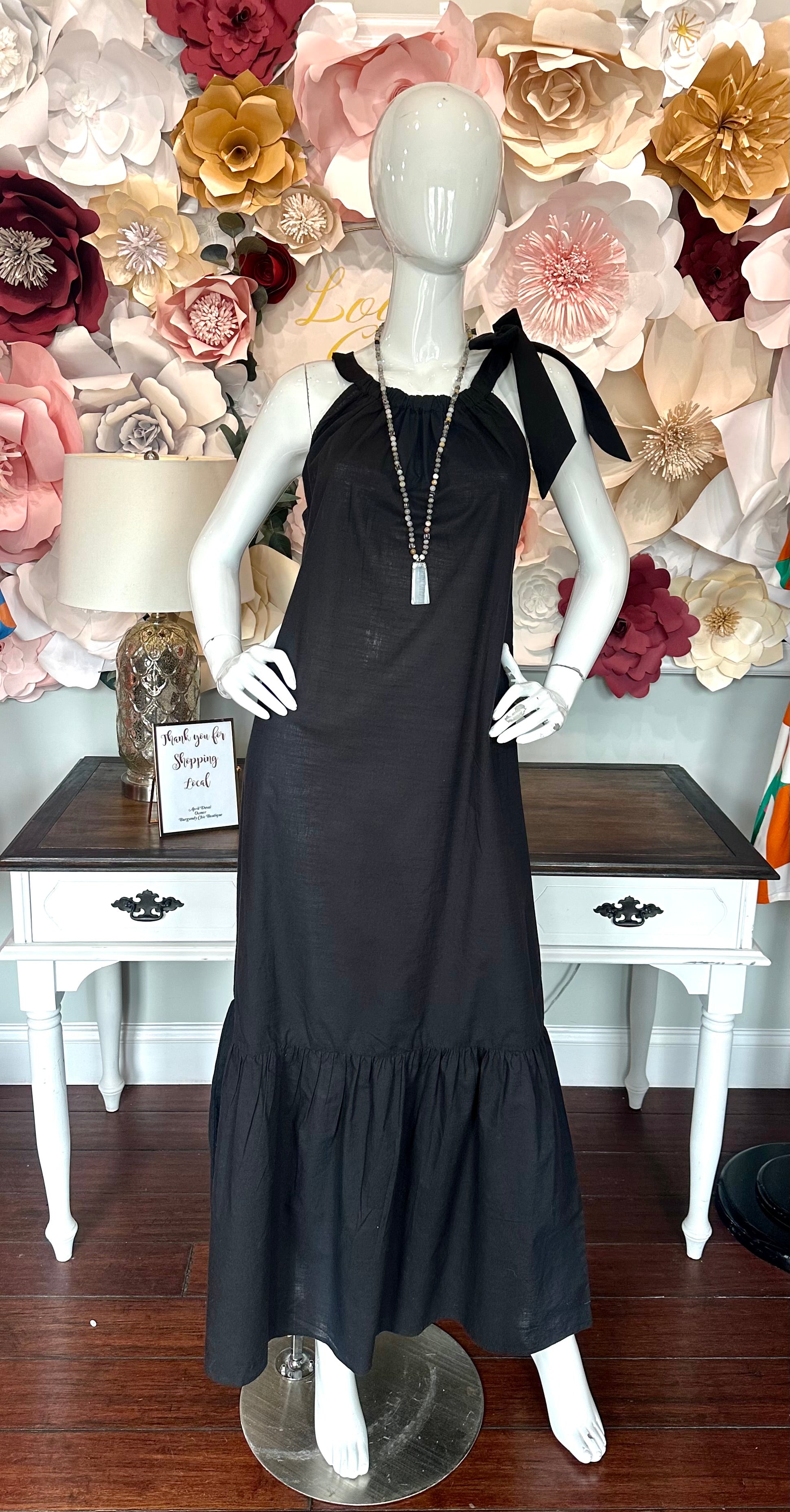 Black Long Maxi Dress