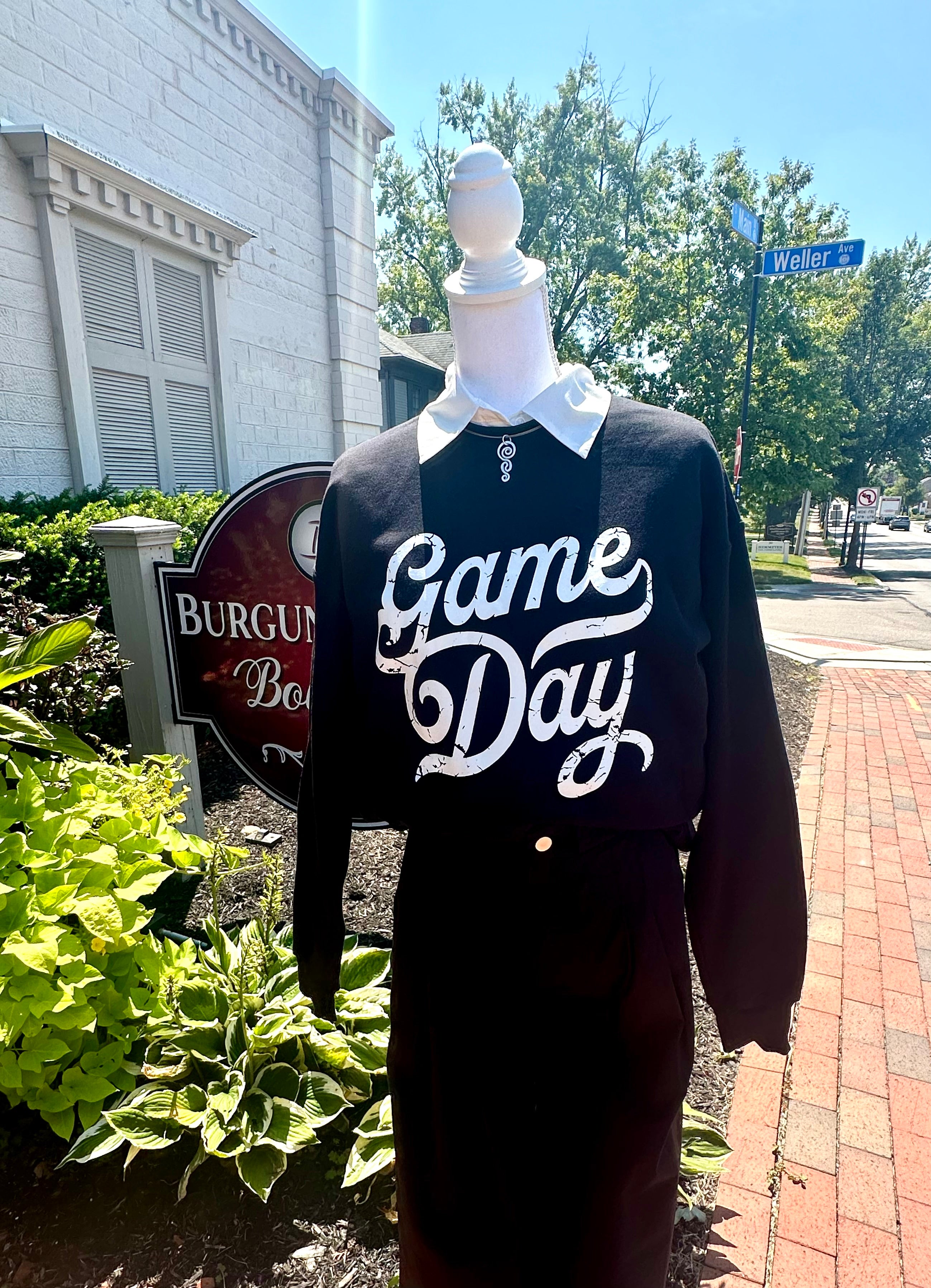 Game Day Vintage Distressed Sweatshirt